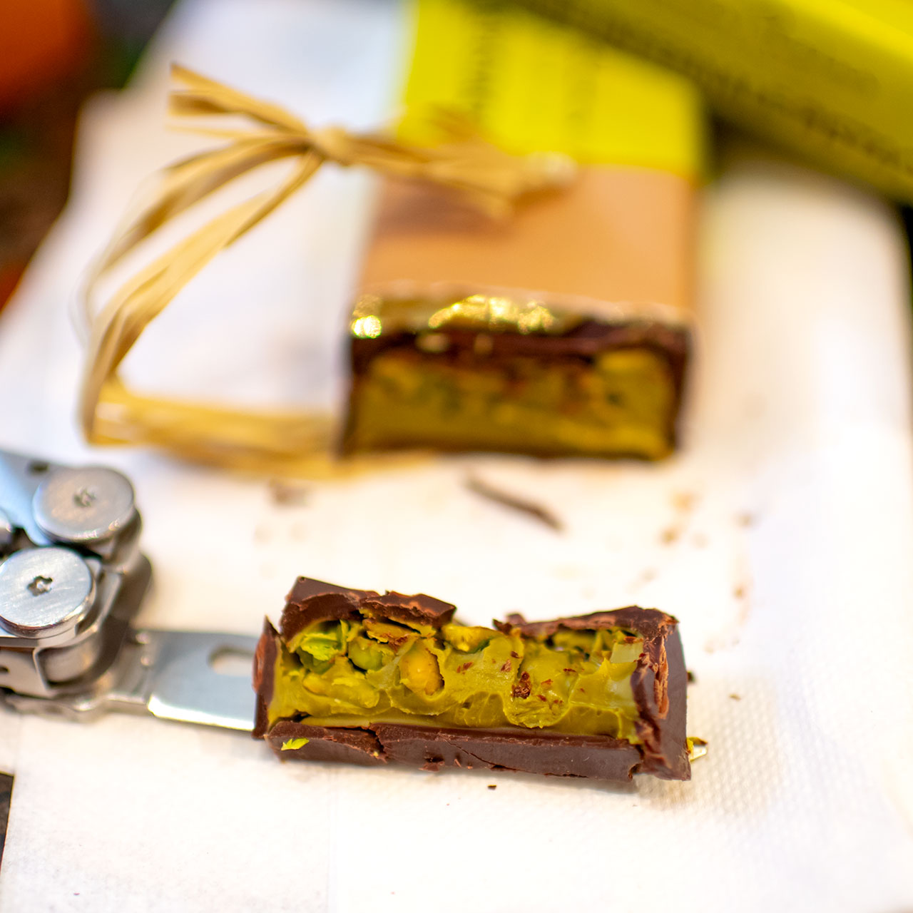 Pralus Pistachio Infernale Bar