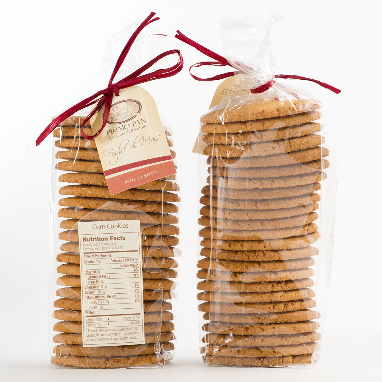 Crunchy Corn Cookies - Primo Pan Foglie di Mais