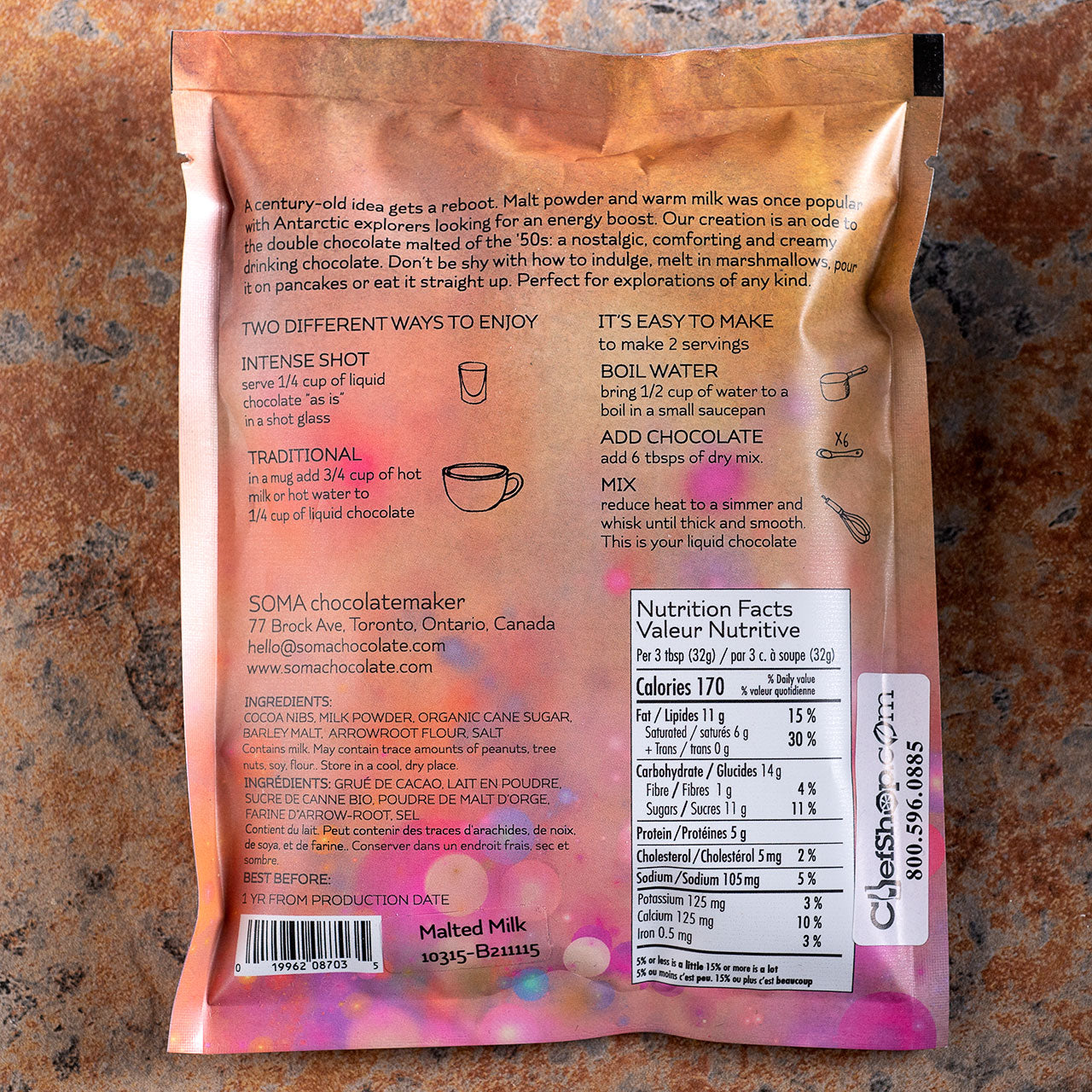 SOMA Malted Milk Creamy Drinking Chocolate