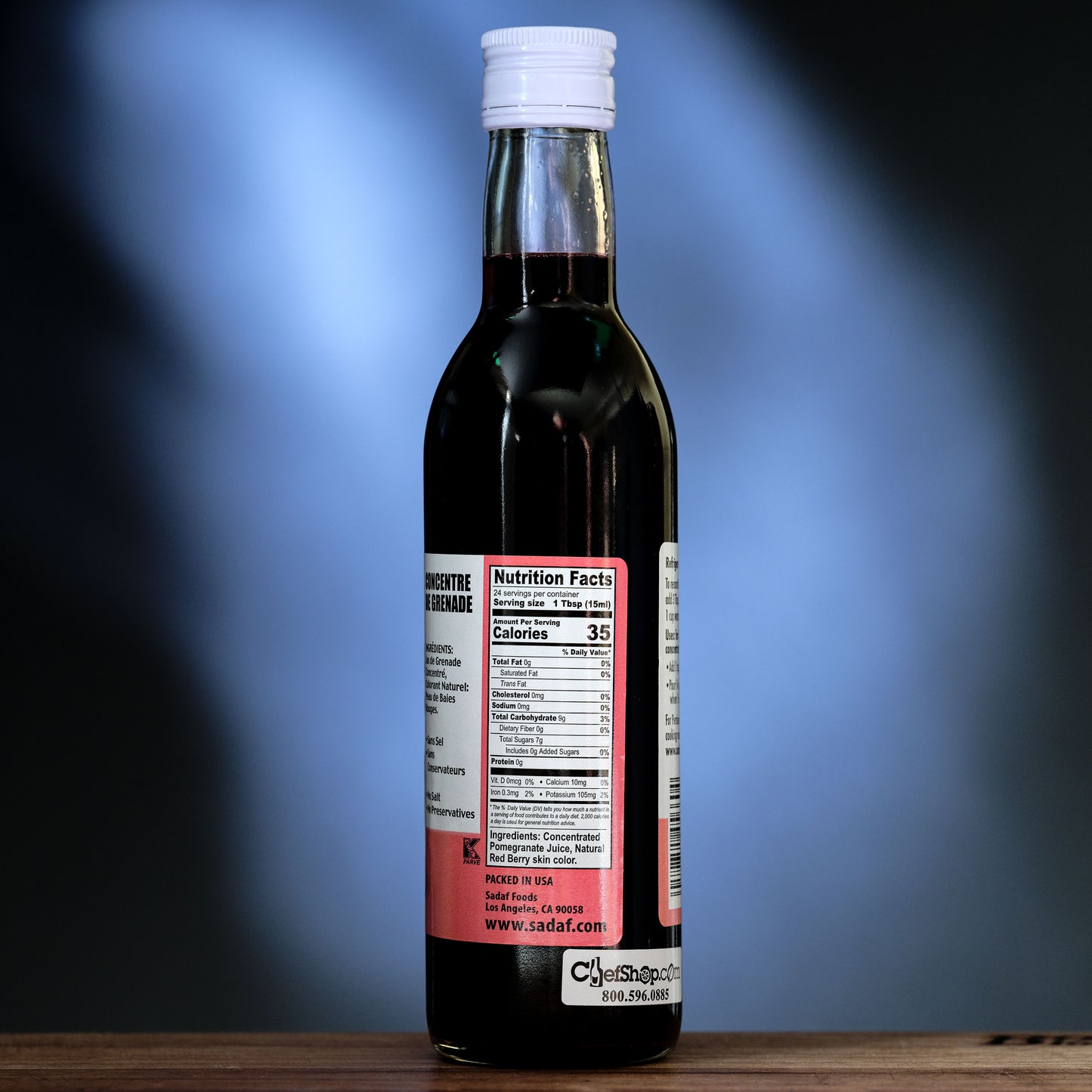 Sadaf Pomegranate Concentrate Ingredients Nutrition facts