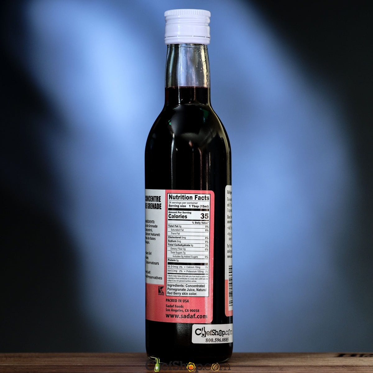 Sadaf Pomegranate Concentrate Ingredients Nutrition facts