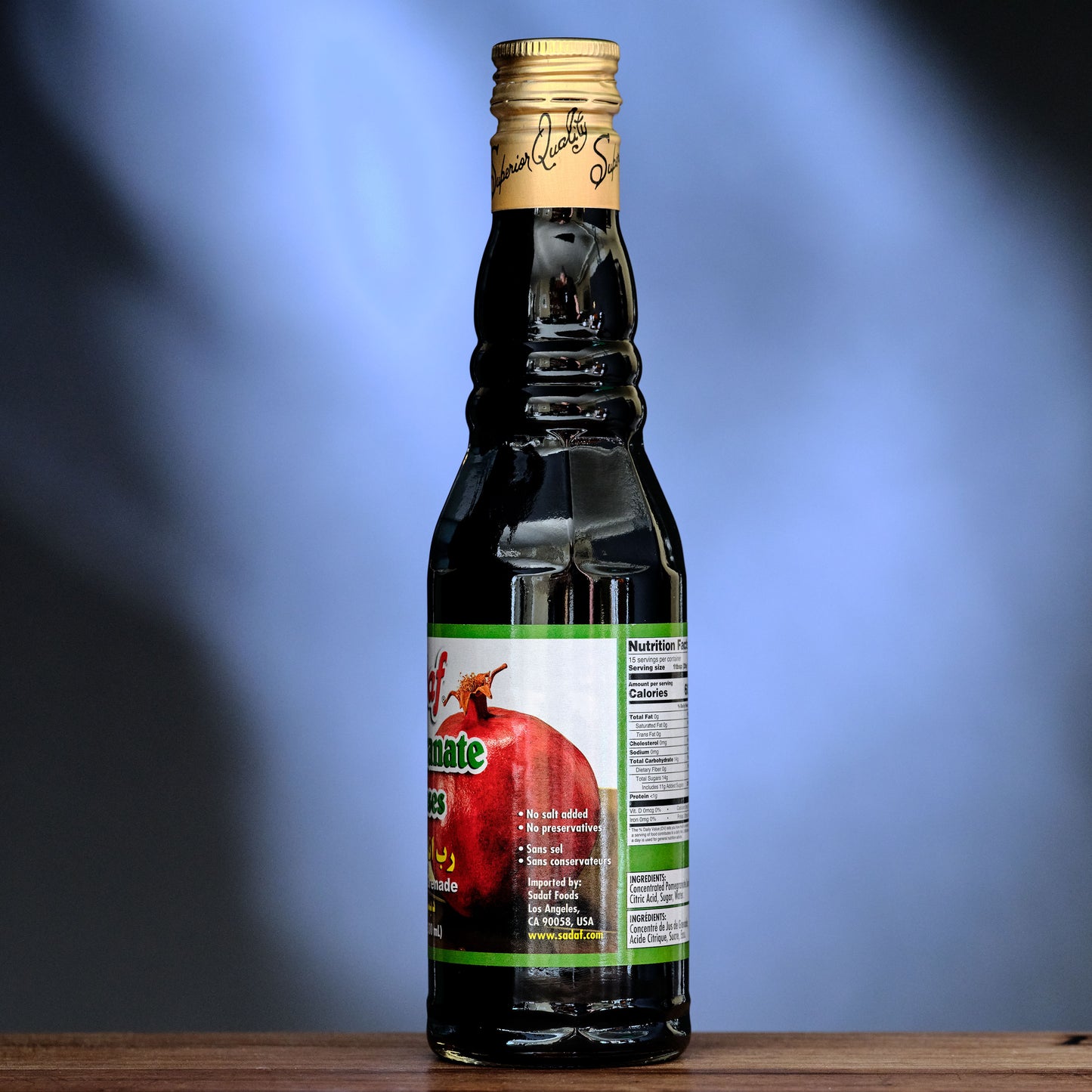 Sadaf Pomegranate Paste - Molasses label
