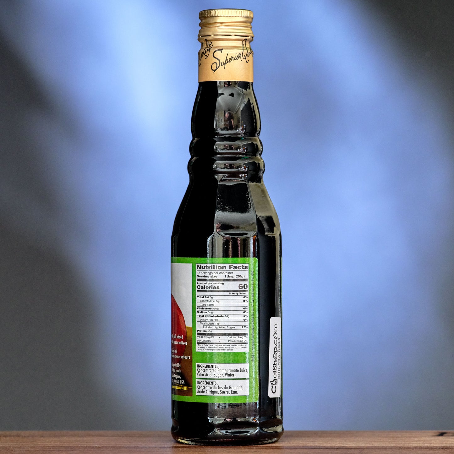 Sadaf Pomegranate Paste - Molasses label Nutrition Facts