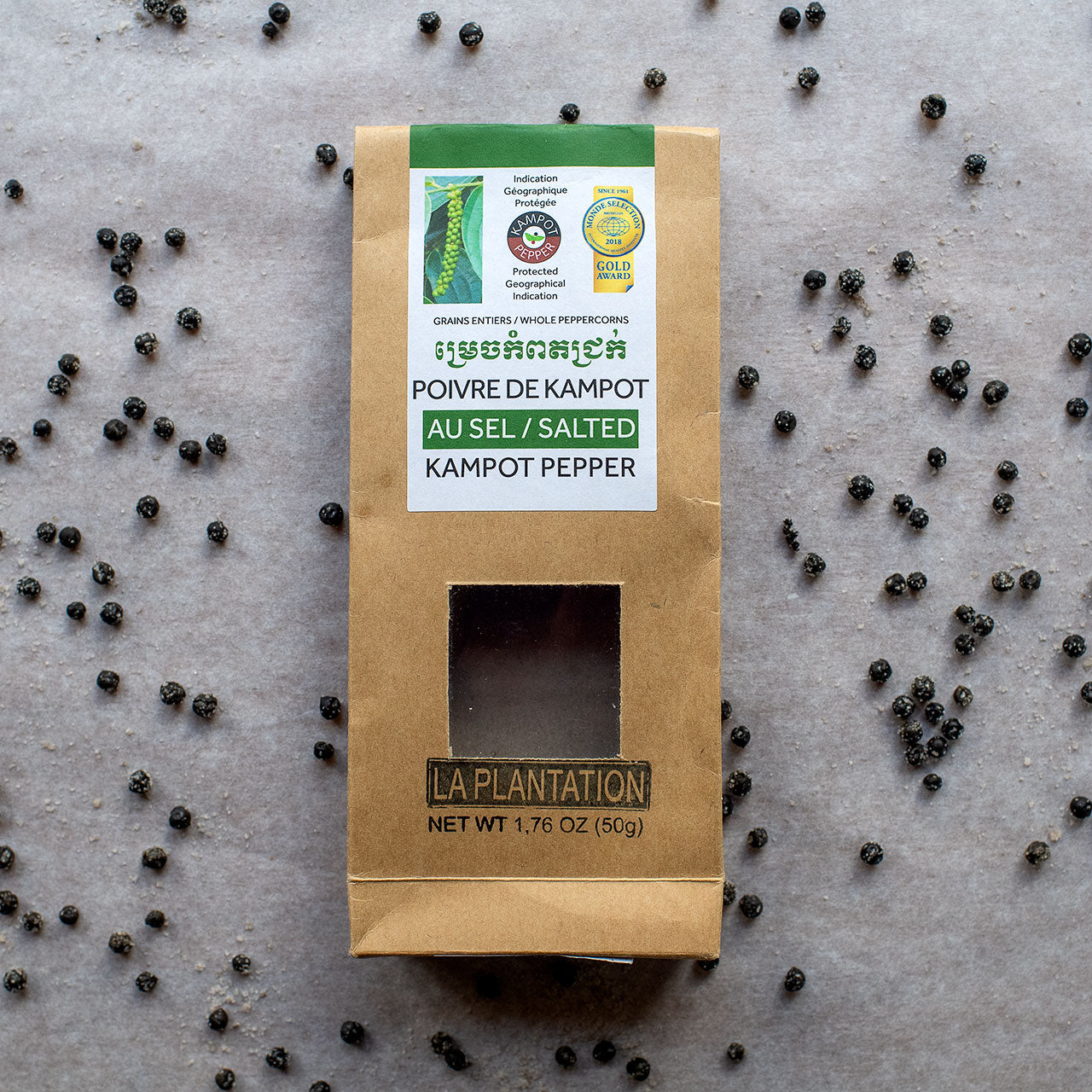 Salted Black Kampot Peppercorns