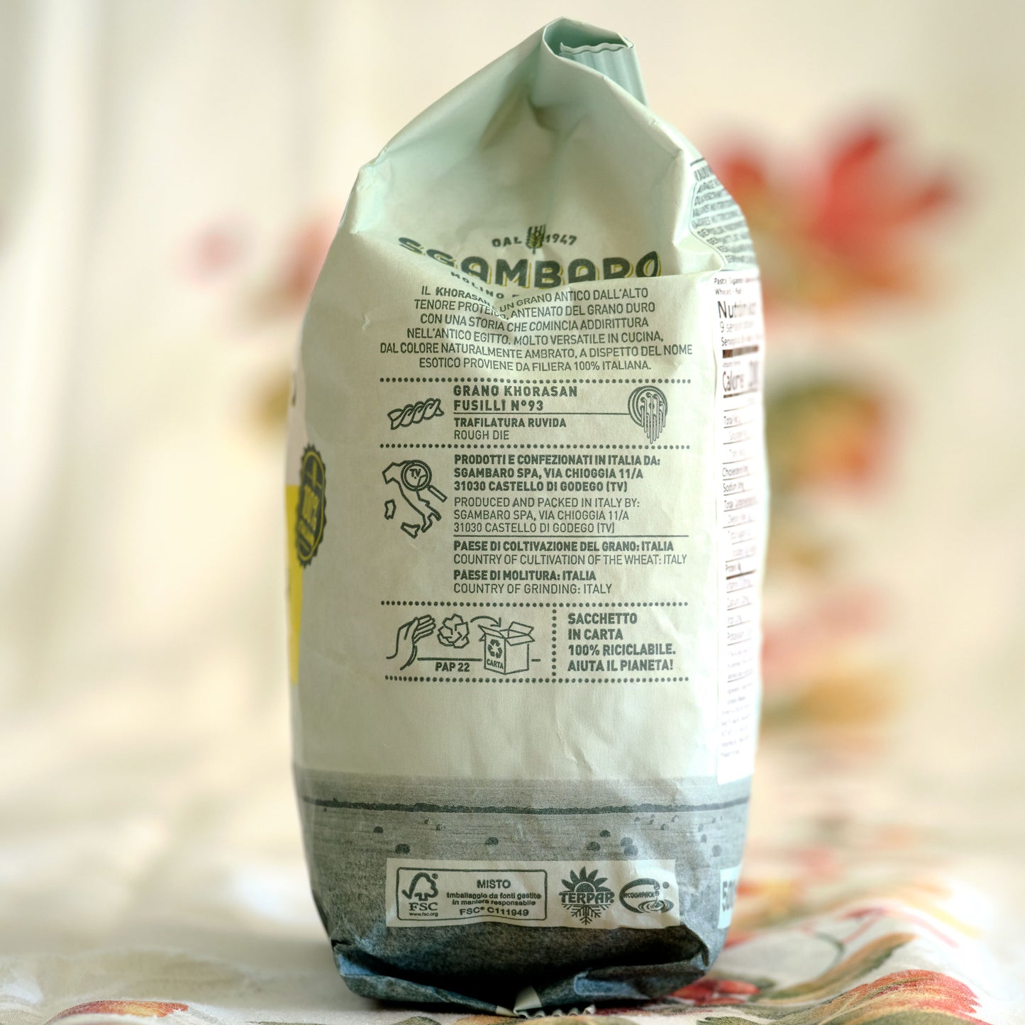 Sgambaro BIO Khorasan Fusilli No 93 organic