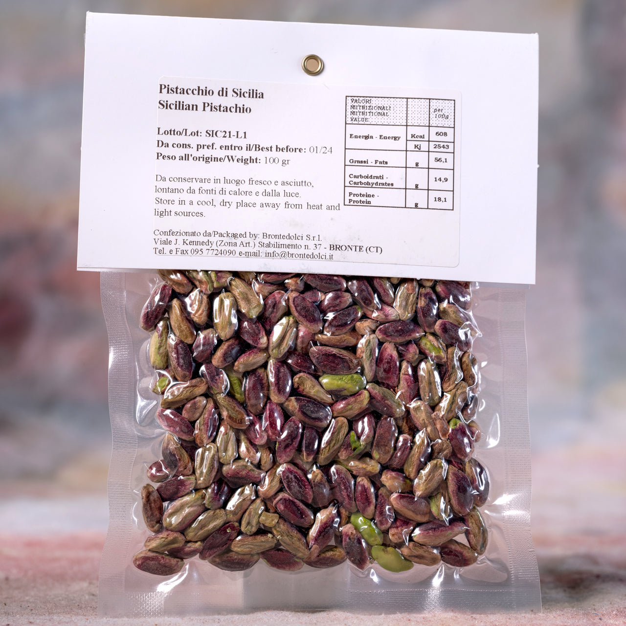 Shelled Bronte Pistachios from Sicily
