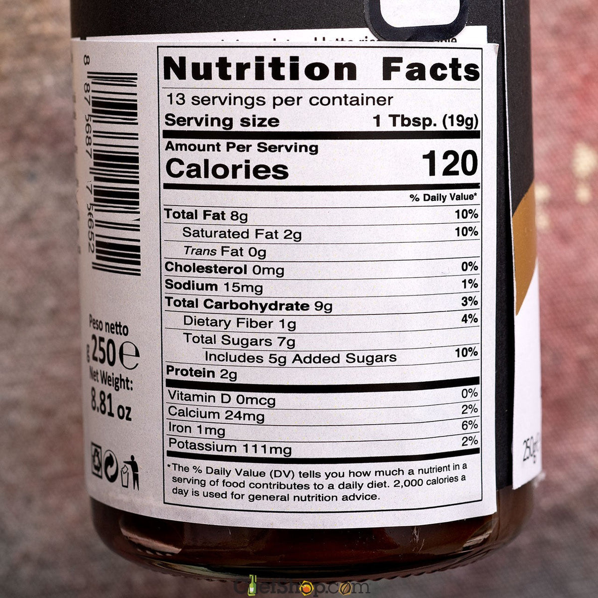 Slitti Gianera Creamy Dark Hazelnut Spread