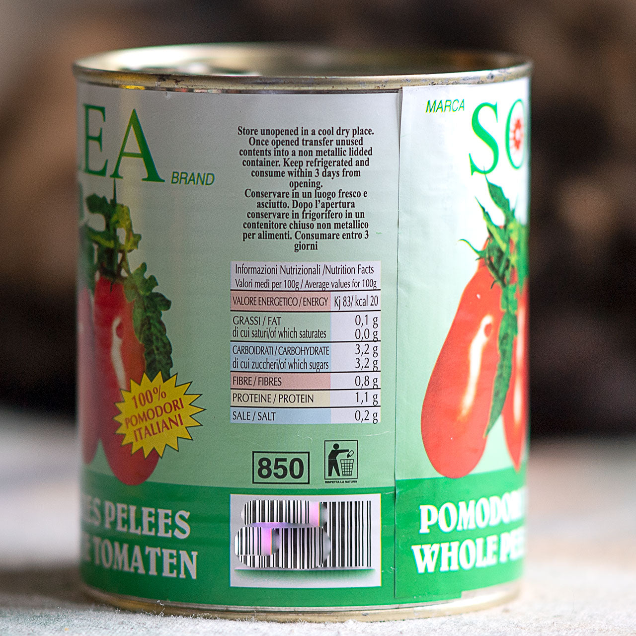 Solea Whole Peeled Tomatoes