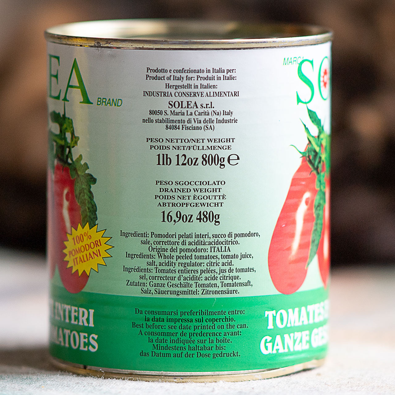 Solea Whole Peeled Tomatoes