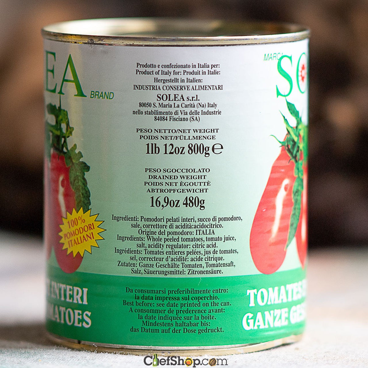 Solea Whole Peeled Tomatoes