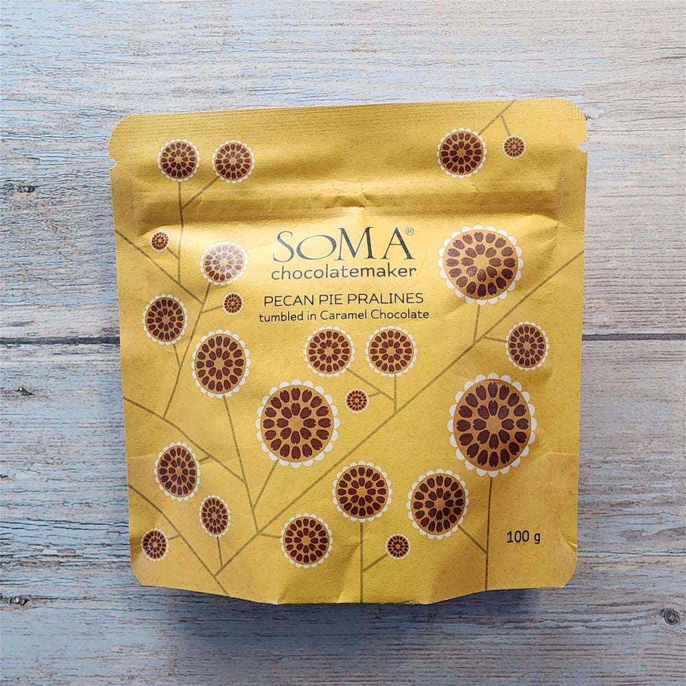 SOMA Toasted Pecan Pie Pralines Tumbled in Caramel Chocolate