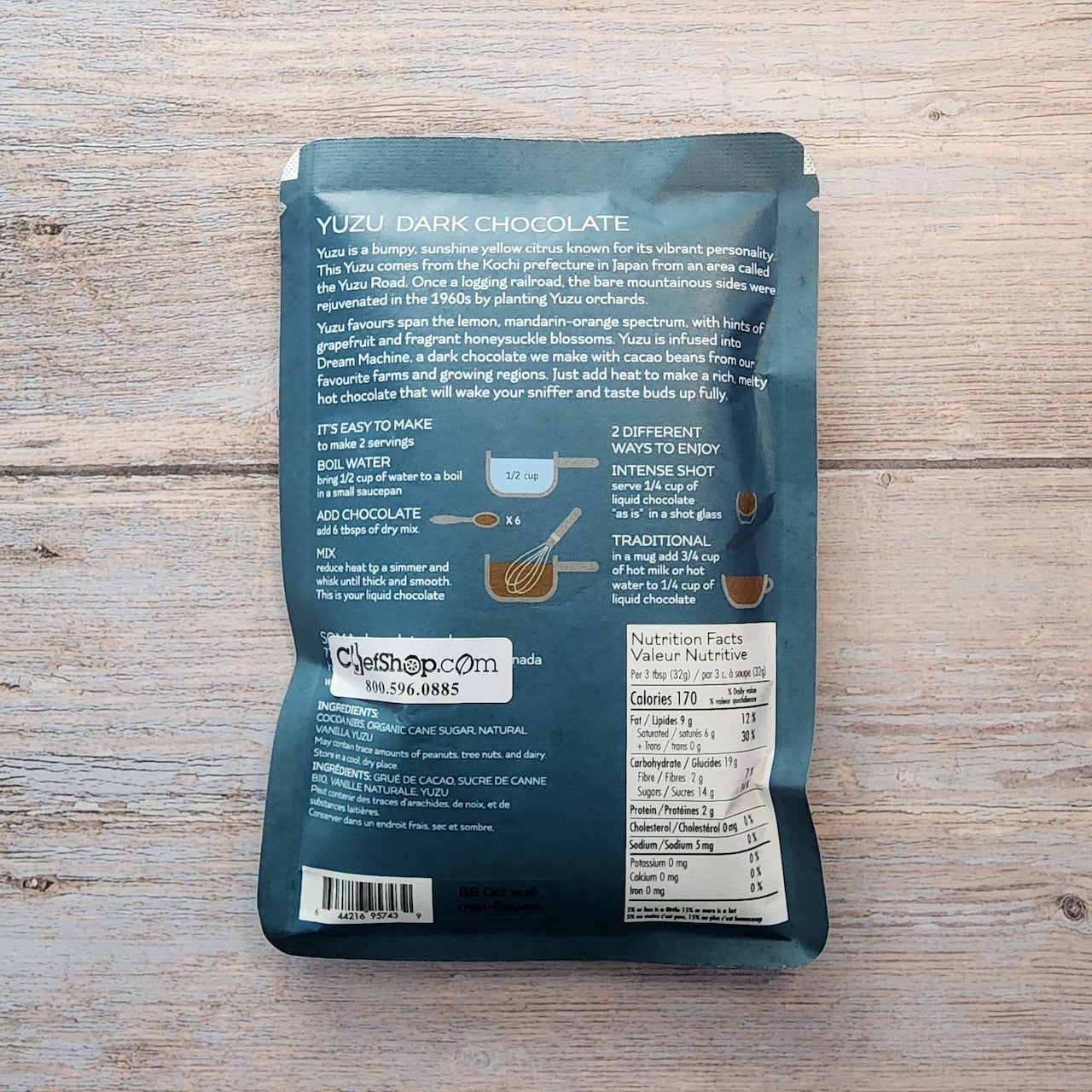 SOMA Yuzu Dark Drinking Chocolate