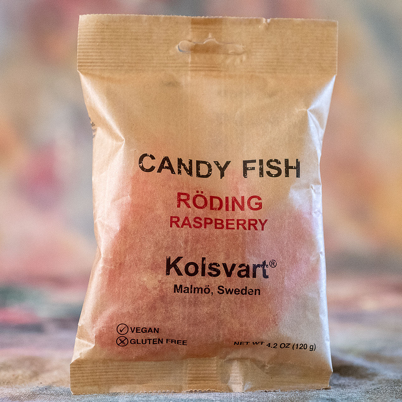Kolsvart Roding SOUR Raspberry Swedish Fish