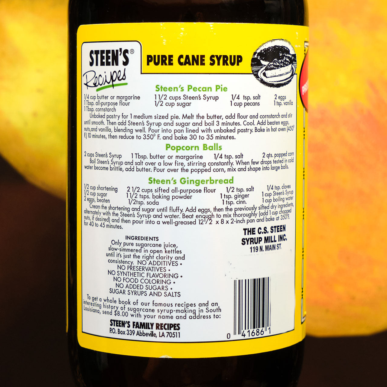 Steens Pure Cane Syrup - 16oz Jar