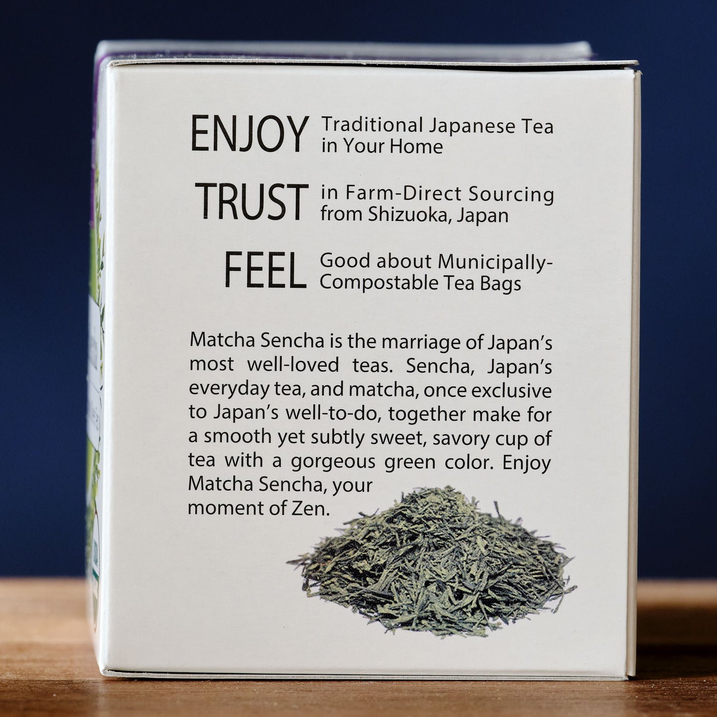 Matcha Sencha Traditional Green Tea about
