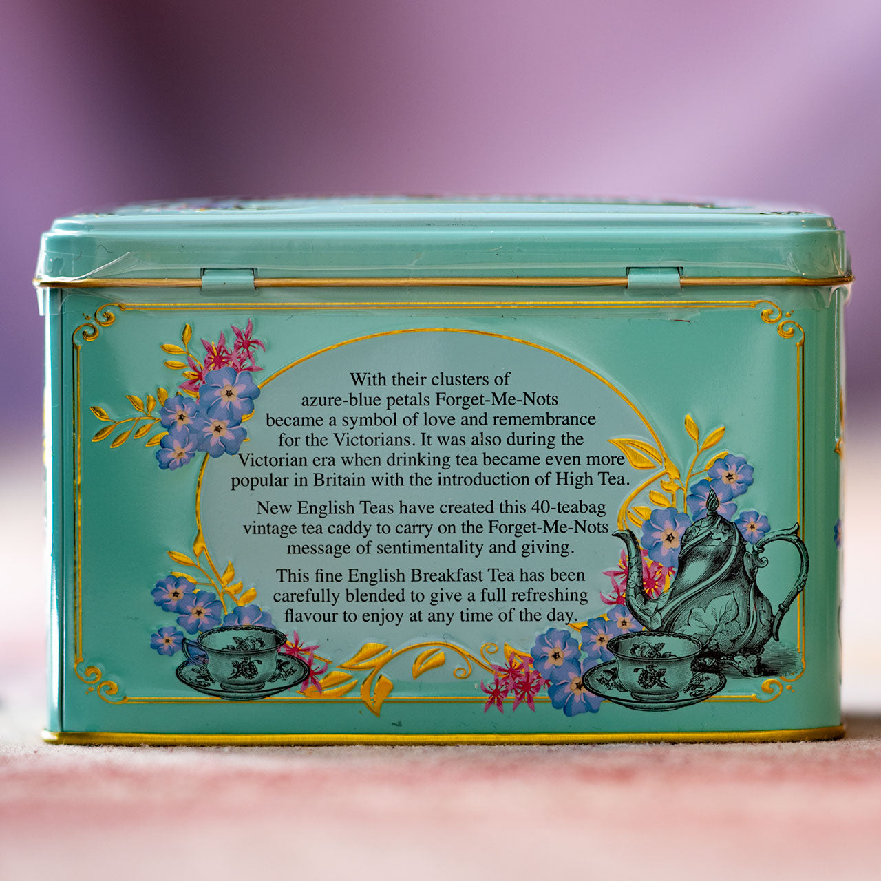 Traditional English Breakfast Tea in a Tin