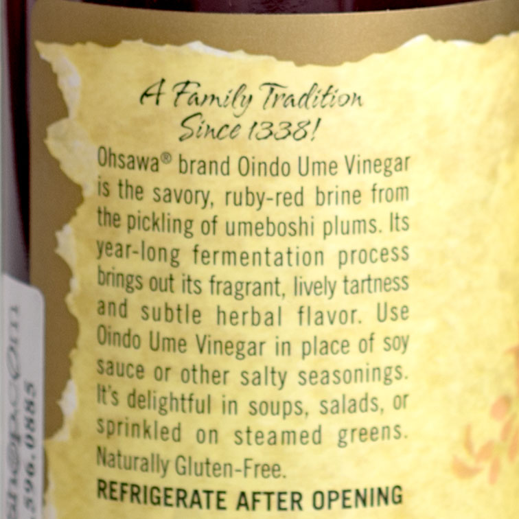 Ohsawa Ume Vinegar