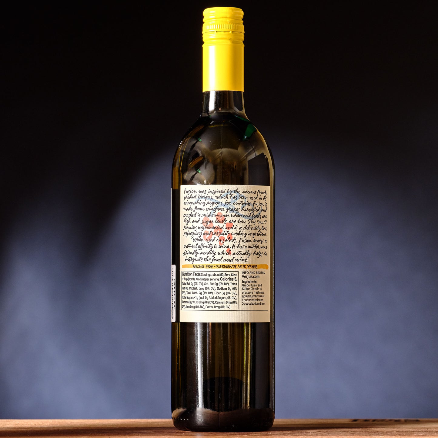 Verjus Blanc - White Grape Juice label