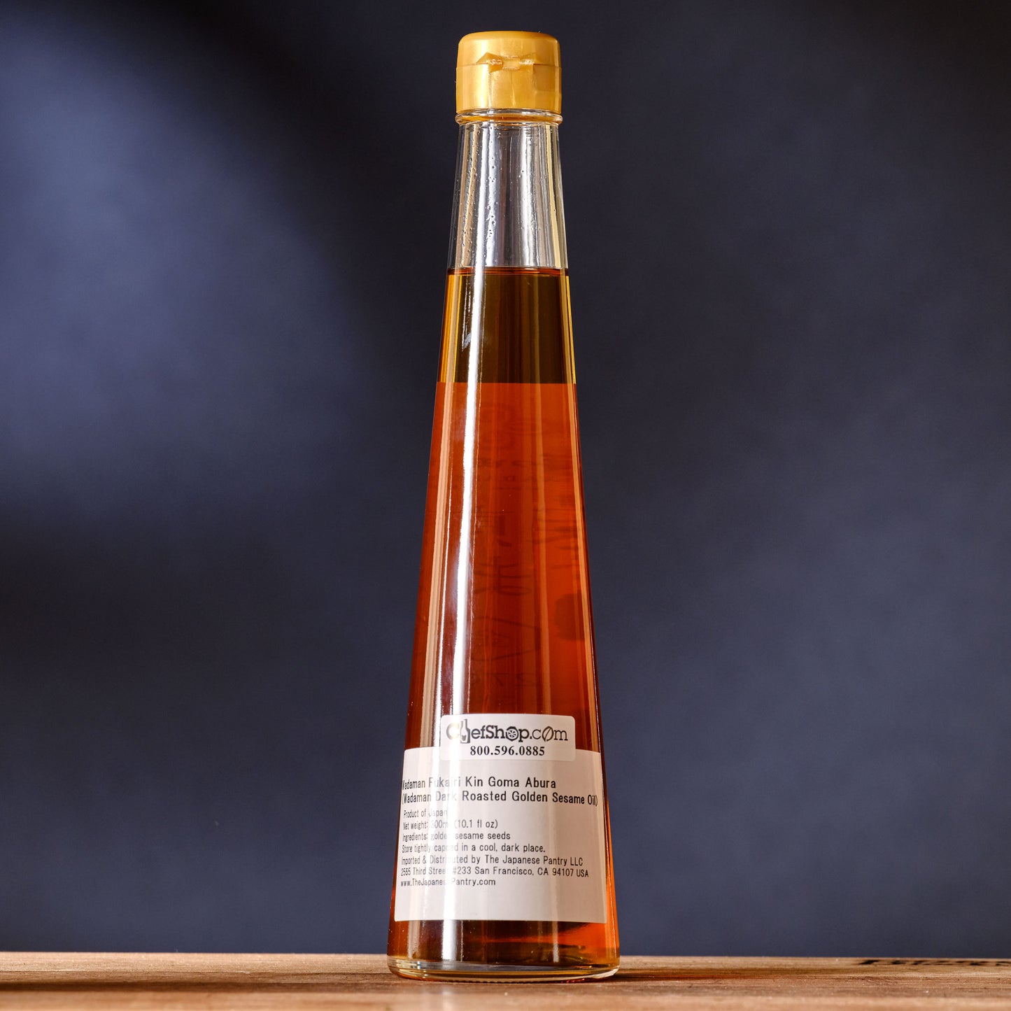 Wadaman Dark Roasted Golden Sesame Oil label