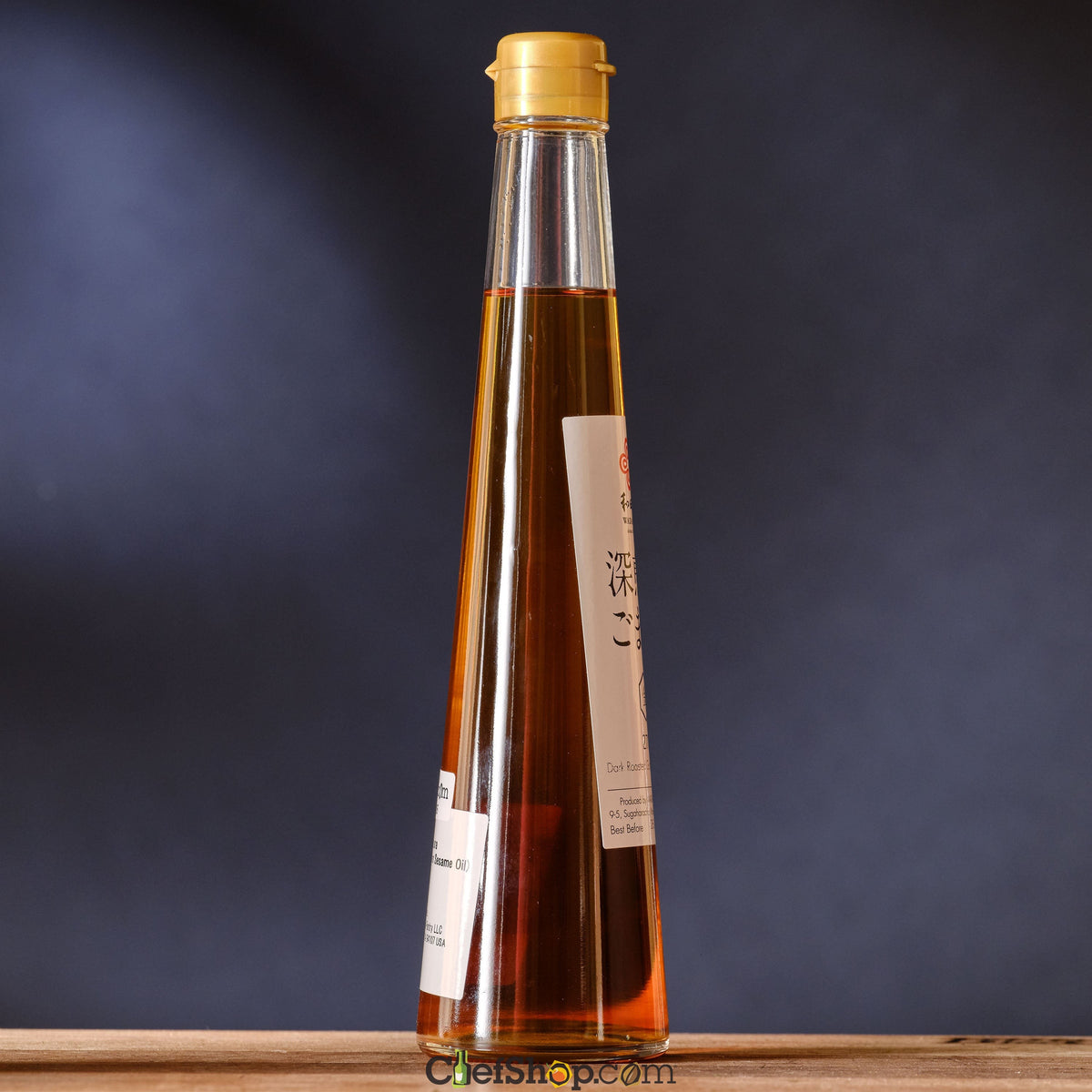 Wadaman Dark Roasted Golden Sesame Oil side