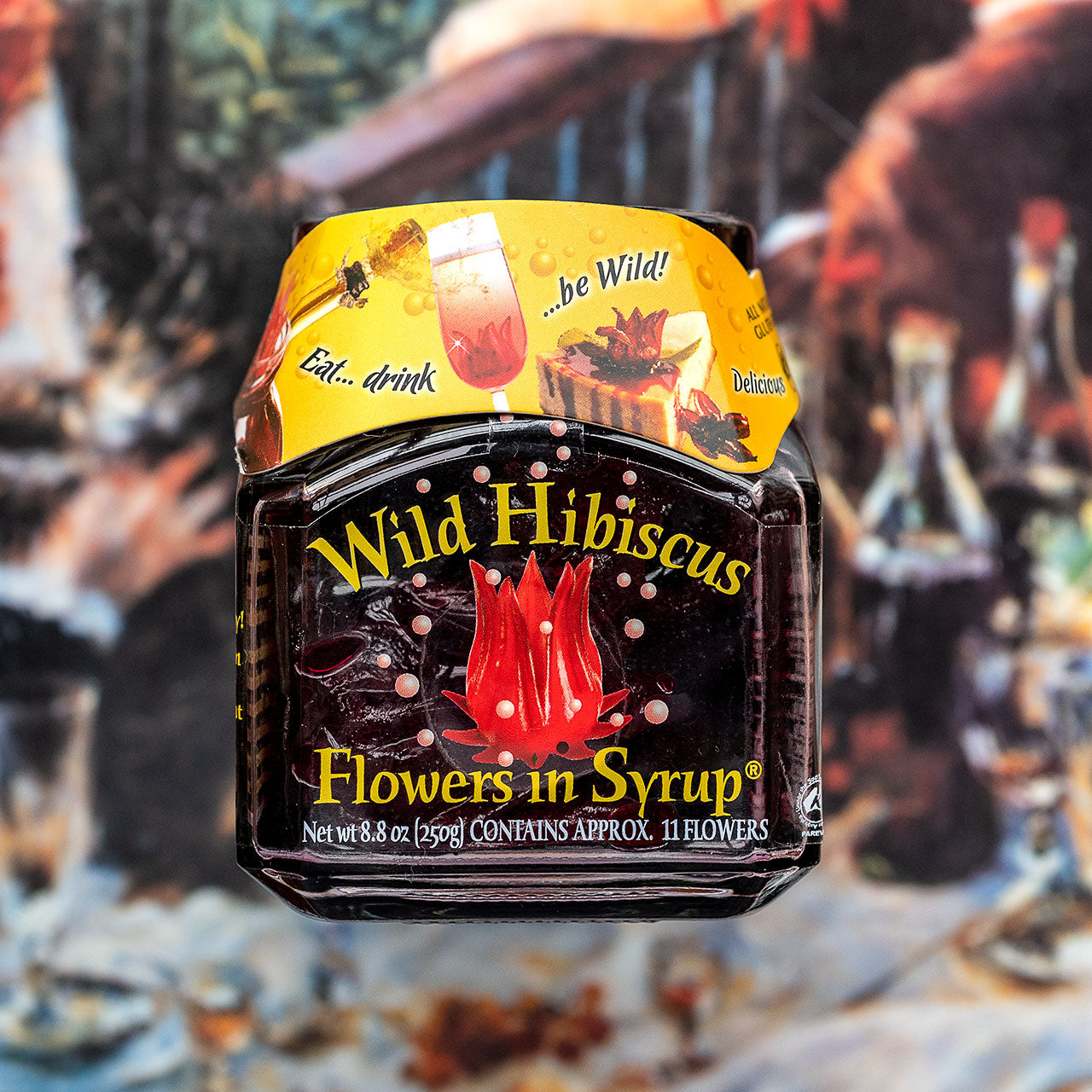 Wild Hibiscus Flowers in Syrup