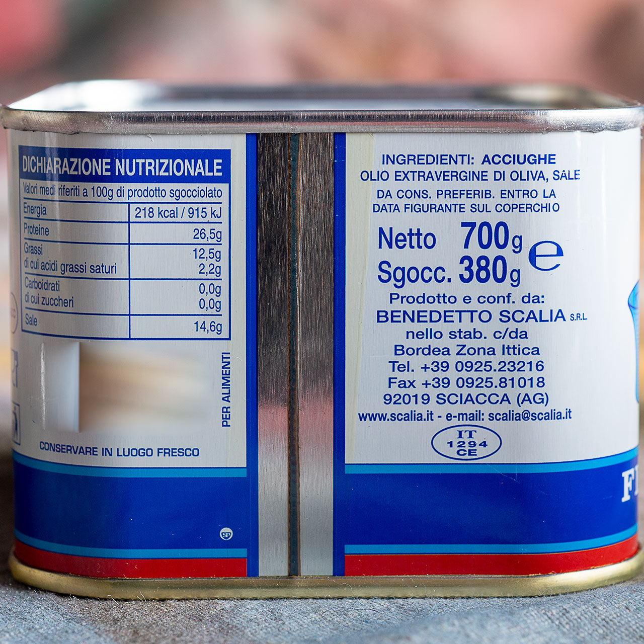 Scalia Anchovy Fillets in Olive Oil (Tin)