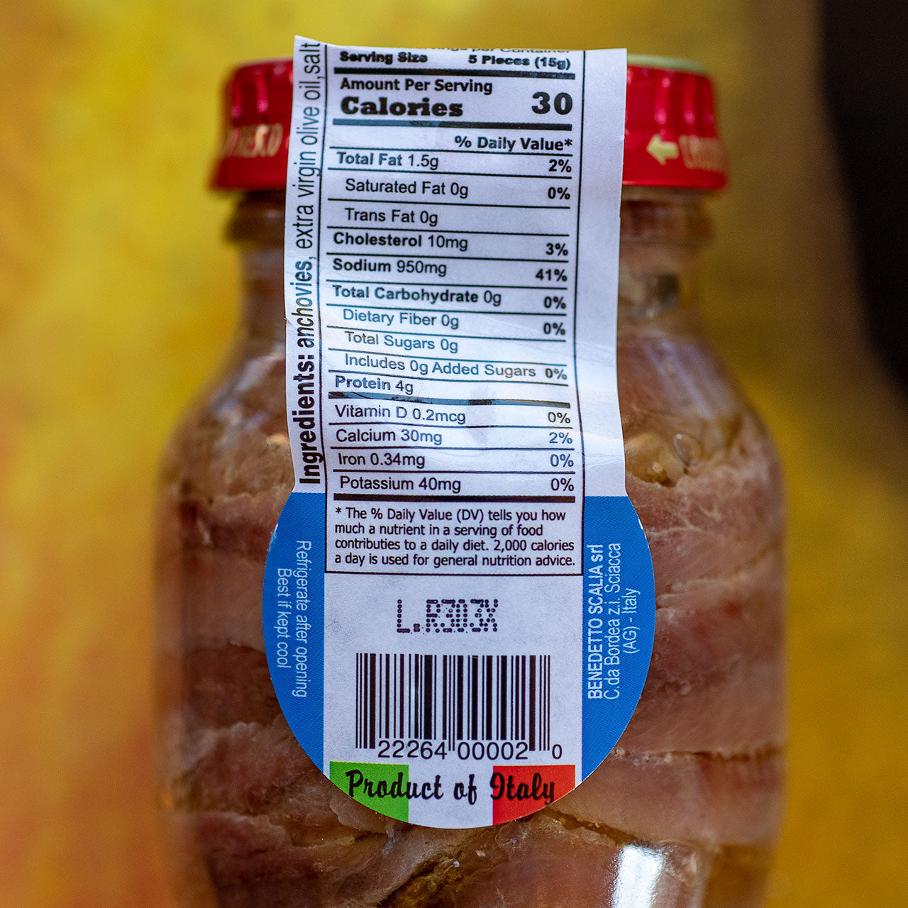 Scalia Anchovy Fillet in Olive Oil - Medium Jar