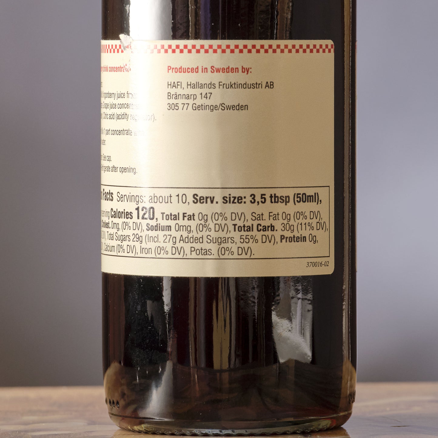 Hafi Lingonberry Drink Concentrate about