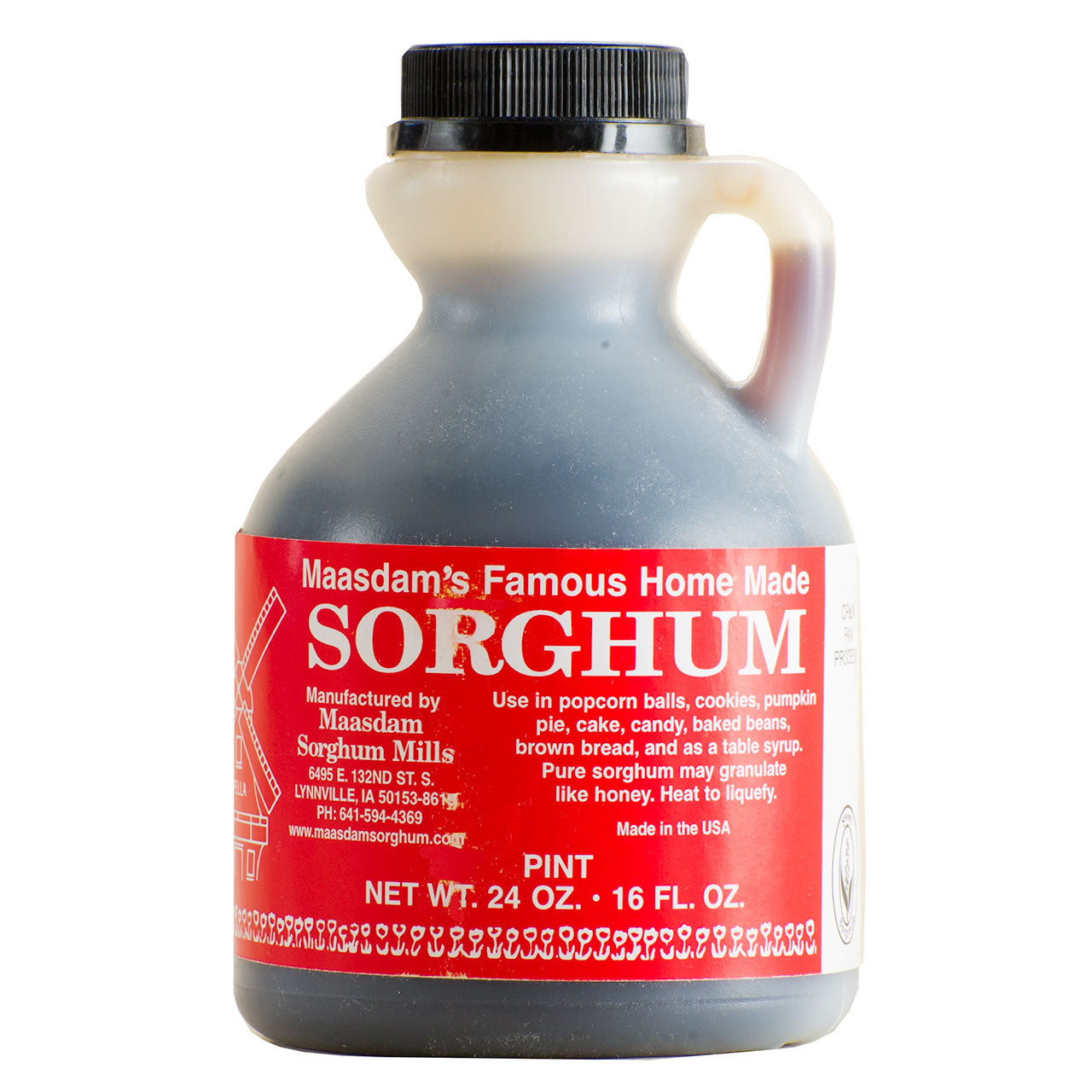 Maasdam's Famous Home Made Sorghum Syrup
