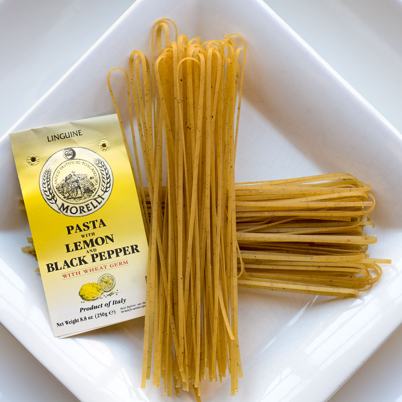 Morelli Linguine Pasta with Lemon and Black Pepper