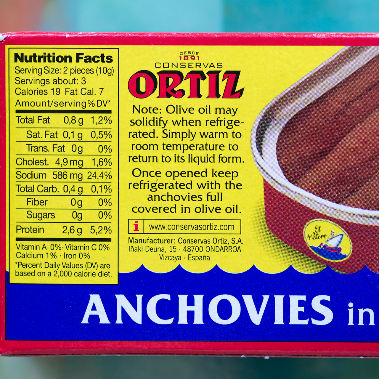 Ortiz Anchovies (in tin)
