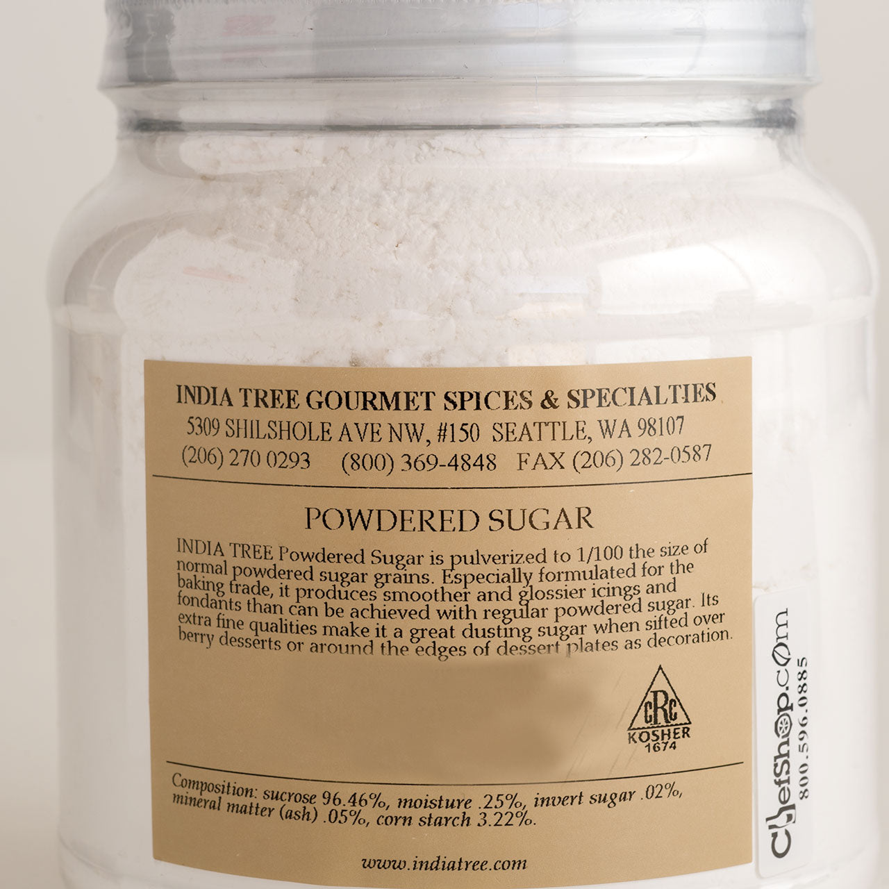 India Tree Powdered Fondant & Icing Sugar 2-lb Tub