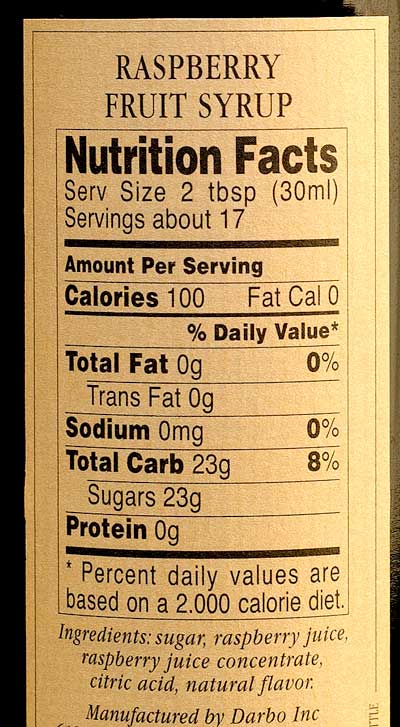 DArbo Raspberry Syrup