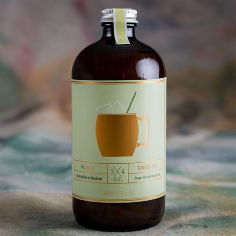 3 X 4 oz Handcrafted Ginger Ale Syrup - 500 ml