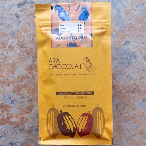 Ara Chocolat Augusto 75-Percent Peru Dark Bar