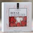 Canasuc Rouge Accroche - Red Heart-Shaped Sugar Cubes