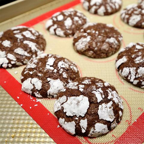 Chocolate Cocoa Crinkle Cookies Recipe