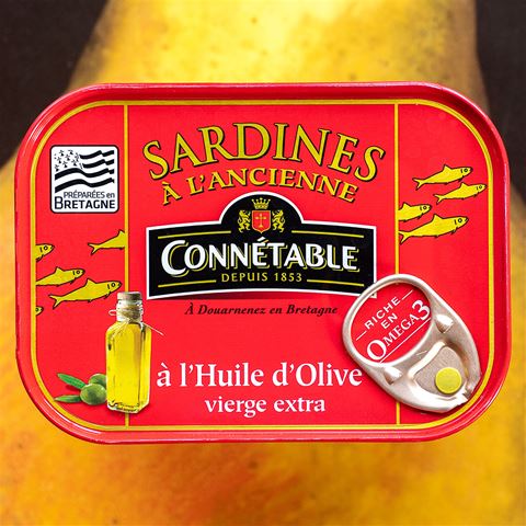 Connetable Sardines in E.V. Olive Oil - France