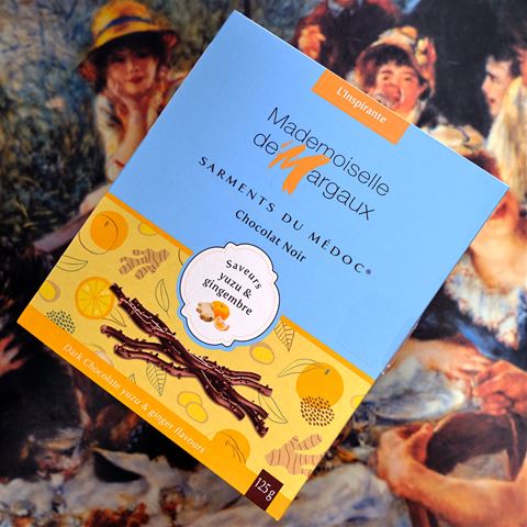 Dark Chocolate Twigs with Yuzu and Ginger - Mademoiselle de Margaux