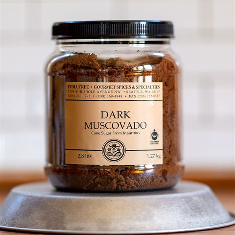 India Tree Dark Muscovado Sugar - 2.8-lb Tub
