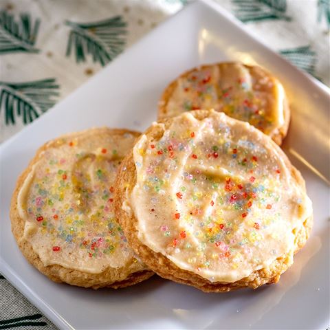 Eggnog and Nutmeg Cookies Recipe