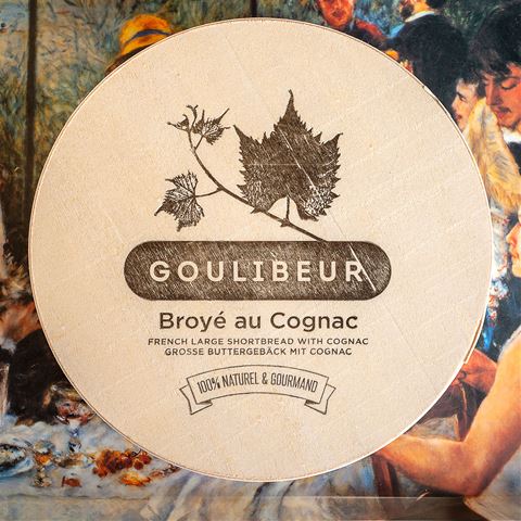 Goulibeur Broye du Poitou au Cognac French Shortbread w. Cognac in Wooden Box