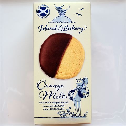 Island Bakery Orange Melts Shortbread Cookie with Milk Chocolate