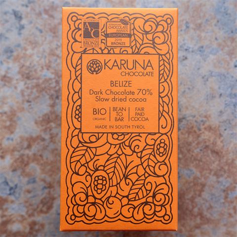 Karuna Chocolate Belize Slow Dried 70-Percent Dark Bar
