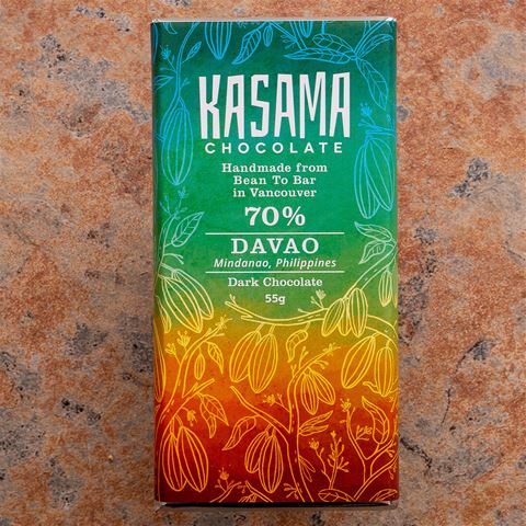 Kasama Chocolate Davao Philippines Single-Origin 70-Percent Dark Bar