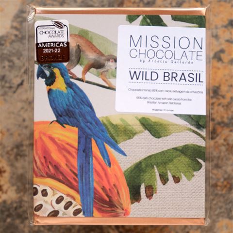 MISSION Chocolate Wild Brasil 65 Percent Dark Bar