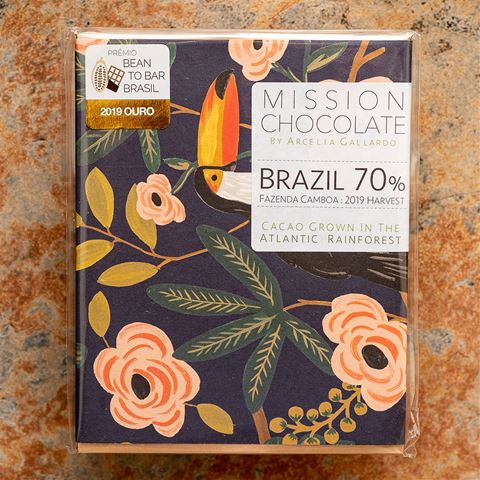 MISSION Chocolate Brazil 70-Percent Dark Chocolate Bar