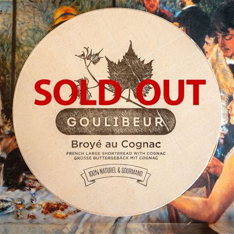 Goulibeur Broye du Poitou au Cognac French Shortbread w. Cognac in Wooden Box