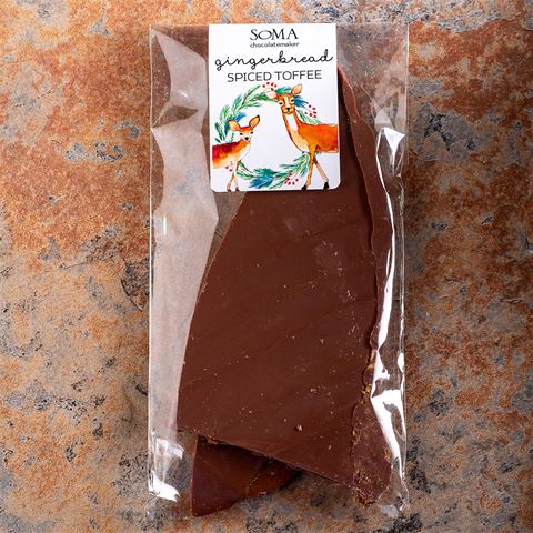 SOMA Gingerbread Spiced Toffee Chocolate Bark