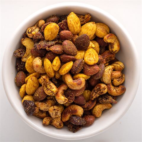 Spiced Nuts with Dried Tart Cherries Recipe
